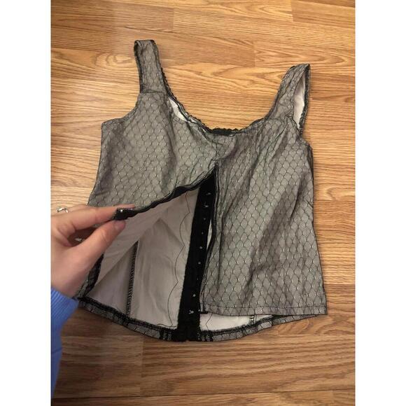 Y2K Charlotte Russe Corset Lace Tank Top Size Large - Picture 6 of 9